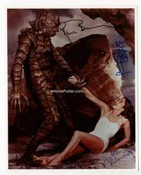 h080 CREATURE FROM THE BLACK LAGOON signed repro 8x10 movie still '54