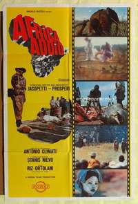 h029 AFRICA BLOOD & GUTS Italian movie poster '66 Africa Addio!