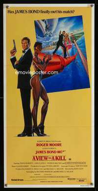h226 VIEW TO A KILL Australian daybill movie poster '85 Moore as James Bond