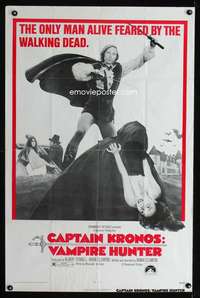 k148 CAPTAIN KRONOS VAMPIRE HUNTER one-sheet movie poster '74 Hammer!