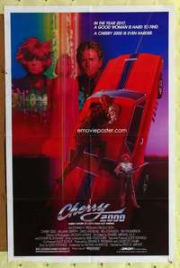 k160 CHERRY 2000 one-sheet movie poster '87 futuristic hot rod sci-fi!