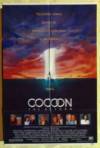 k173 COCOON THE RETURN one-sheet movie poster '88 Courtney Cox, Don Ameche