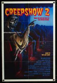 k184 CREEPSHOW 2 one-sheet movie poster '87 Tom Savini, Winters artwork!