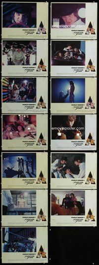 h129 CLOCKWORK ORANGE 13 English movie lobby cards '72 Stanley Kubrick