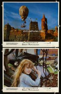 h623 ADVENTURES OF BARON MUNCHAUSEN 2 movie lobby cards '89 Gilliam