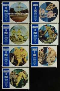 h538 CONQUEST OF SPACE 7 movie lobby cards '55 George Pal sci-fi!