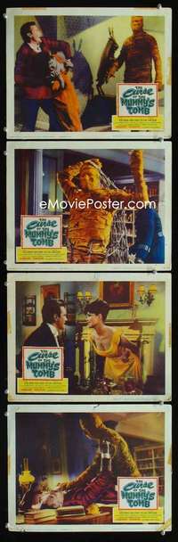 h561 CURSE OF THE MUMMY'S TOMB 4 movie lobby cards '64 Hammer horror!