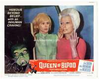 h434 QUEEN OF BLOOD movie lobby card #5 '66 close up of Judy Meredith!