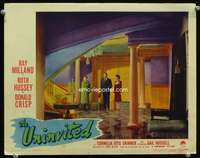 h475 UNINVITED movie lobby card #2 '44 arriving at the haunted house!