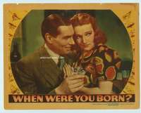 h482 WHEN WERE YOU BORN movie lobby card '38astrologer Margaret Lindsay