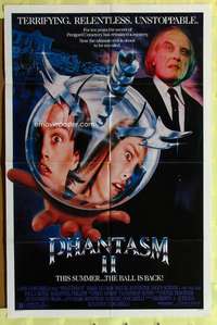 k528 PHANTASM 2 one-sheet movie poster '88 the terrifying ball is back!