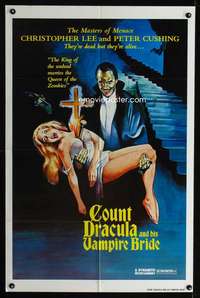 k577 SATANIC RITES OF DRACULA one-sheet movie poster 1978 Vampire Bride!