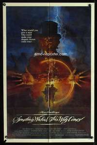 k597 SOMETHING WICKED THIS WAY COMES one-sheet movie poster '83 cool art!