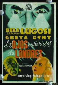 h012 HUMAN MONSTER Spanish herald R40s completely different art of Bela Lugosi, Edgar Wallace!