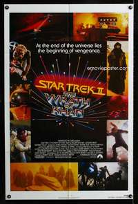 k614 STAR TREK II one-sheet movie poster '82 Leonard Nimoy, William Shatner