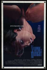 k667 VAMPIRE AT MIDNIGHT one-sheet movie poster '87 only dead until dark!