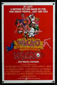 k678 WACKO one-sheet movie poster '82 Joe Don Baker, wacky horror!
