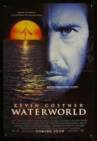 k687 WATERWORLD advance one-sheet movie poster '95 Kevin Costner sci-fi!