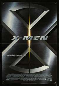 k714 X-MEN style C one-sheet movie poster '00 Patrick Stewart, Marvel Comic!