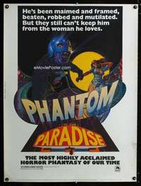 m074 PHANTOM OF THE PARADISE Thirty by Forty movie poster '74 Brian De Palma