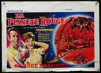 m078 ANGRY RED PLANET signed Belgian movie poster '60 by Ib Melchoir!