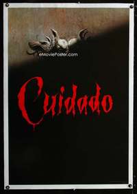 m254 BRAM STOKER'S DRACULA linen Spanish/U.S. teaser one-sheet movie poster '92