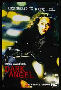 m227 DARK ANGEL signed TV one-sheet movie poster '00 by Jessica Alba!