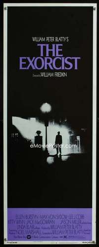 m051 EXORCIST insert movie poster '74 William Friedkin, Max Von Sydow