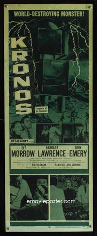 m054 KRONOS insert movie poster '57 horrible world-destroying monster!