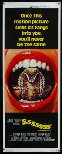 m059 SSSSSSS insert movie poster '73 cool cobra snake-in-mouth image!