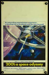 m031 2001 A SPACE ODYSSEY window card movie poster '68 Kubrick, McCall art!