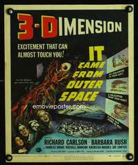 m037 IT CAME FROM OUTER SPACE window card movie poster '53 classic 3D sci-fi!