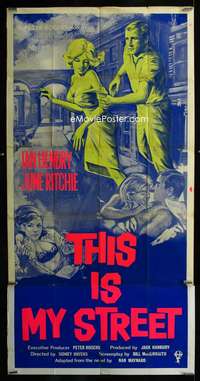 p199 THIS IS MY STREET English three-sheet movie poster '63 Hendry, Ritchie