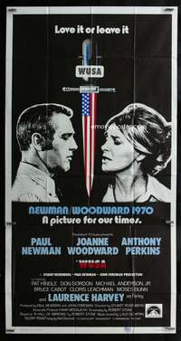 p608 WUSA int'l three-sheet movie poster '70 Paul Newman, Joanne Woodward