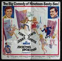 p014 BOEING BOEING six-sheet movie poster '65 Tony Curtis, Jerry Lewis