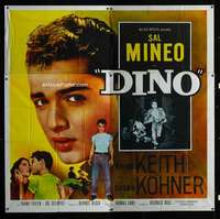 p027 DINO six-sheet movie poster '57 Sal Mineo, Brian Keith, Kohner
