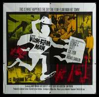 p034 FLIM-FLAM MAN six-sheet movie poster '67 Geroge Scott, Sue Lyon