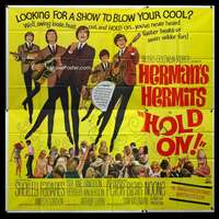 p041 HOLD ON six-sheet movie poster '66 rock & roll, Herman's Hermits!