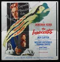 p044 INNOCENTS six-sheet movie poster '62 Deborah Kerr, Michael Redgrave