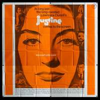 p050 JUSTINE int'l six-sheet movie poster '69 Anouk Aimee, Dirk Bogarde