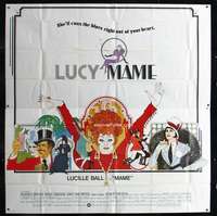 p059 MAME int'l six-sheet movie poster '74 Lucille Ball, cool Bob Peak art!