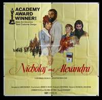 p070 NICHOLAS & ALEXANDRA six-sheet movie poster '72 English history!