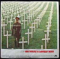 p073 OH WHAT A LOVELY WAR six-sheet movie poster '69 field of graves!