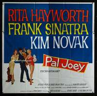 p080 PAL JOEY six-sheet movie poster '57 Rita Hayworth, Sinatra, Novak