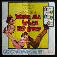 p106 WAKE ME WHEN IT'S OVER six-sheet movie poster '60 Ernie Kovacs