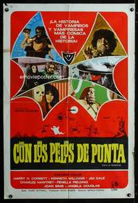 p644 CARRY ON SCREAMING South American movie poster '66 English horror!