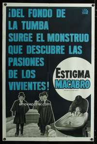 p657 CURSE OF THE LIVING CORPSE Argentinean movie poster '64 horror!