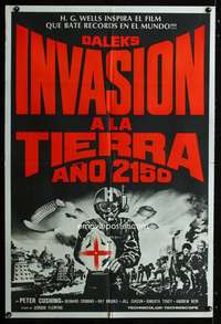 p658 DALEKS' INVASION EARTH: 2150 AD Argentinean movie poster '66