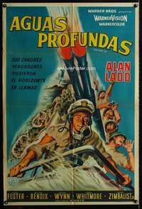 p663 DEEP SIX Argentinean movie poster '58 Alan Ladd, Bendix