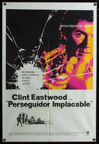 p666 DIRTY HARRY Argentinean movie poster '71 Clint Eastwood classic!